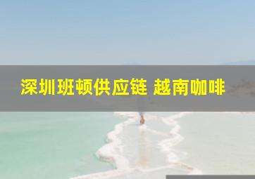 深圳班顿供应链 越南咖啡